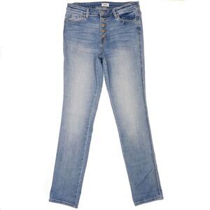 Amalli Talli Jeans Womens Size 31 Blue High Rise Button Fly Measures 33 x 34.5